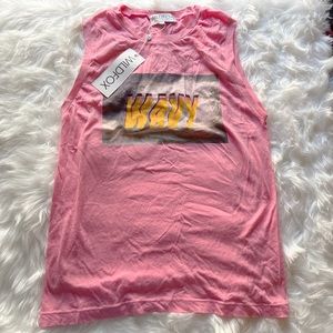 Wildfox “Wavy” Vintage Muscle Tank
